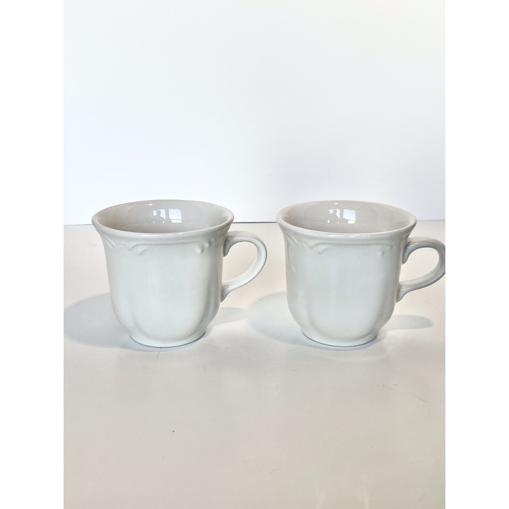 Pfaltzgraff ‎ Filigree Pattern Tea Coffee Cups  Set of 2